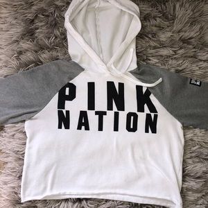 PINK Nation Crop Hoodie